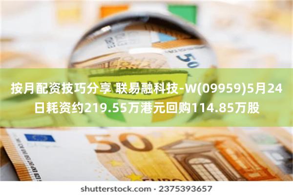 按月配资技巧分享 联易融科技-W(09959)5月24日耗资约219.55万港元回购114.85万股