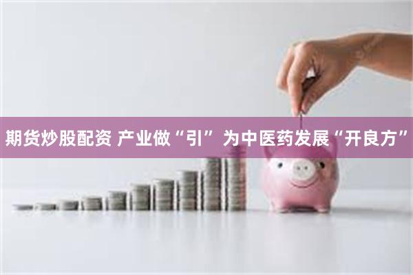 期货炒股配资 产业做“引” 为中医药发展“开良方”